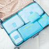 6PCS Luggage Organiser Suitcase Waterproof Storage Bags Packing Travel Cubes UK