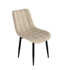 NOVA MODERN VELVET DINING CHAIR PADDED SEAT METAL LEG KITCHEN 2 PCS