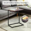 Sofa Side Table C-Shaped Industrial Coffee Snack Table Laptop Stand Over Bed End