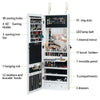 Jewellery Cabinet Mirror Door Hanging Wall Mounted Jewellery Storage UK