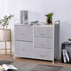 Fabric Cabinet Storage Unit Chest of Drawers Metal Frame Organiser Bedside Table