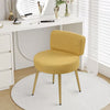 Modern Dressing Table Chair Soft Padded Seat Metal Leg Piano Makeup Vanity Stool