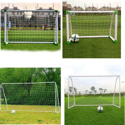 PORTABLE KIDS SOCCER GOAL DURABLE PVC PLASTIC POLES FOOTBALL SPORTS PLAY & FUN