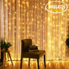 300 LED Curtain Fairy Lights Indoor/Outdoor Wedding Party  Garden Decor