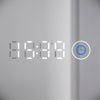 Backlit LED Bathroom Mirror with Lights Shaver Socket Clock Demister 1000x600mm
