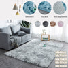 Large Fluffy Carpet SHAGGY Tie-dye Rugs Living Room Bedroom Floor Soft Mat -