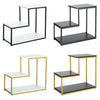 3 Tiers Sofa End Side Coffee Table Bedside Table Night Stand Lamp Marble Effect