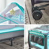 Portable Baby Travel Cot Crib Bassinet Bed Playpen Infants with Mattress Folding
