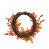 LED Light Hanging Autumn Wreath Pumpkin Maple Leaf Hanging Garland Door Decor UK