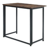 Vintage Industrial Metal Wooden Computer Desk Home Office Study Table Foldable