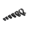 200x Black 5mm-28mm Assorted Nylon P Clips Hose Clamp Kit Set Wire Cable Conduit
