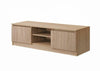 Modern TV Unit Cabinet Stand 120cm Media 2 Doors + Shelf Sonoma Oak