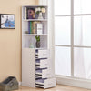 170cm Corner Cabinet with 3-Tier Shelves & 4 Drawers Storage Living Room Slim