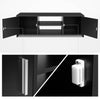TV Cabinet TV Stand Media Entertainment Unit with 2 Doors 2 Shelves Wooden