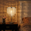LED Crystal Table Lamp Diamond Beads Lampshade NightLight Atmosphere Bedside Bar