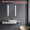 Led Illuminated Bathroom Mirror Cabinet With Shaver Socket Demister Touch Sensor