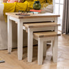 Cream Painted Nest of 3 Tables - Side Tables - Living Room - WW20