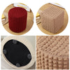 UK Stretch Jacquard Makeup Stool Cover Seat Protector Removable Cushion Cover