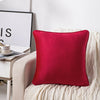 New Plain Luxury French Velvet Cushion Cover/Filled Cushions Piped Edges 18"/24"