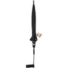 Clamp On Umbrella Large Black Clip Parasol Sunshade Garden Beach Outdoor Patio