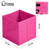 Non Woven Fabric Baskets Storage Box Cube Toy Magazine Bookcase Shelf 31x31x31cm