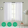 Pair (2 Panels) Of Voile Slot Top Net Curtains Plain Window Curtain Home Decor
