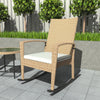 Rattan Garden Furniture Wicker Rocking Chair w/Cushions Patio Outdoor Relax