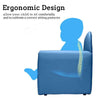 Kids Sofa Children Chair Seat Armchair Playroom Bedroom W/Footstool Gift Blue
