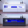 Modern TV Unit Cabinet LED Light TV Stand Sideboard High Gloss Doors Living Room