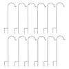 12x Heavy Duty Shepherd Hook Metal Hanger Rustproof for Bird Feeder Xmas Lights