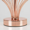 Copper Metal Table Lamp Base Modern Wire Design Bedside Living Room Lighting