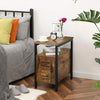 HOOBRO Side Table Narrow Bedside Table Nightstand End Sofa table Multifunctional