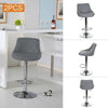 2X Bar Stools Leather Swivel Gas Lift Chair Kitchen Breakfast Pub Black,Red,Grey