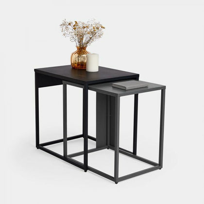 Defects Milton Set of 2 Stacking Tables Side Table Versatile Modern Look