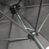 2.5M Outdoor Parasol Round Sun Shade Garden Canopy Umbrella Crank 6 Steel Ribs