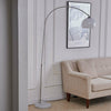 Chic Curved Dome Lampshade Arched Floor Lamp Adjustable Pedal Switch Living Room
