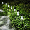 10x Solar Power LED Stake Lights Patio Outdoor Garden Lawn Path Lamp Cool White
