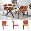 2X4X Dining Chairs Set Velvet Padded Seat Metal Legs Kitchen Chair Home Office