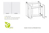800 Kitchen Cabinet Unit Wall 2 Door Cupboard 80cm White Low Gloss Matt Junona