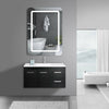 Color Changing LED Illuminated Bathroom Mirror Wall Light Up Touch Switch Sensor