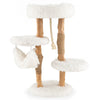 Wood Cat Tree Multi-Layer Cat Climbing Activity Center with Scratching Posts