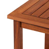 Garden Table with Shelf Outdoor Wooden Side Coffee Tables Acacia Wood Furniture