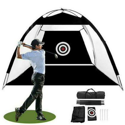 Portable Foldable Golf Hitting Net Garden Golf Practice Cage Range Training Aid