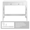 CONSOLE TABLE W/ 2 DRAWERS STORAGE SHELF WOOD HALLWAY LIVING ROOM FURITURE WHITE
