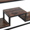 Industrial Metal Wood Console Table Shelf Hallway Hall Storage Dressing Table