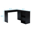 Computer Desk L-shaped Home Office Desks Shelf Large PC Workstation Corner Table