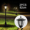 2PCS Garden Lights Lamp Post LED Solar Powered Walkway Outdoor Lantern Patio UK