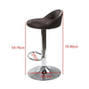 2* Bar Stool Leather PU Swivel Gas Lift Foot Rest Chair Kitchen Breakfast Seat