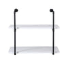 Industrial 2 Tier Wall Mounted Water Pipe Shelf Storage Display Home Decor