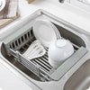 Telescopic Sink Drain Basket Stainless Steel Dish Water Filter Rack For Kitchen